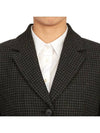 2-In-1 Houndstooth Mohair Wool Jacket Grey - DIOR - BALAAN 9