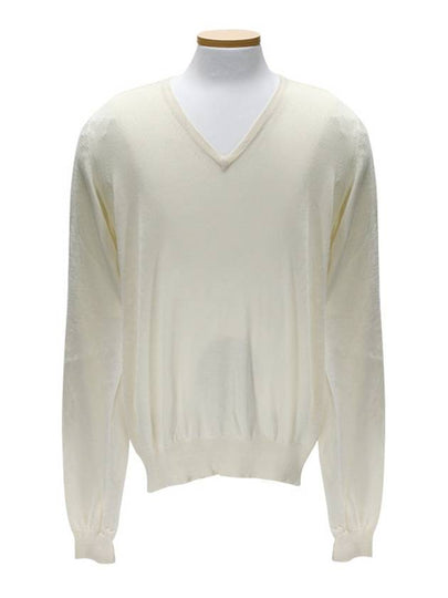 521854A1 V0093 Ivory long sleeve knit - CP COMPANY - BALAAN 2