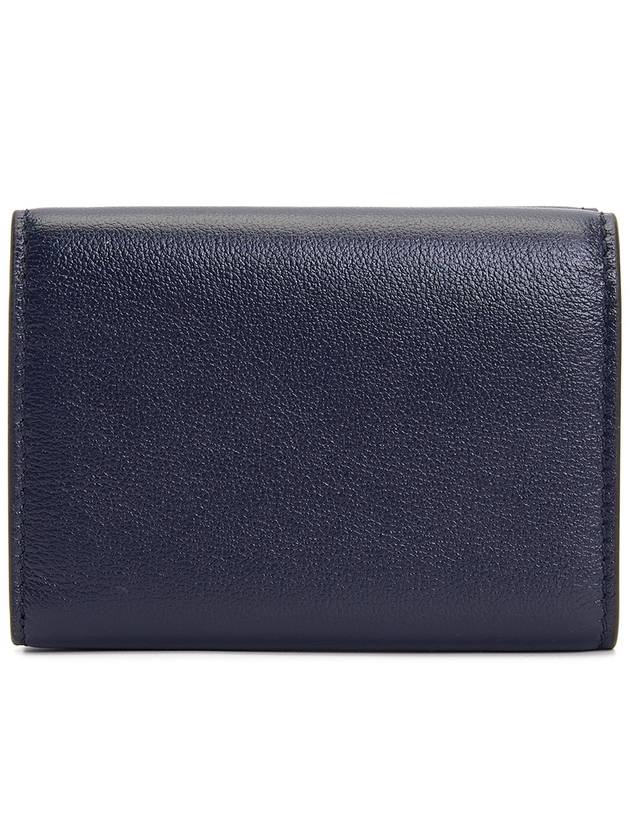 Men's Compact Tri-Fold Leather Half Wallet Black - MARNI - BALAAN 3