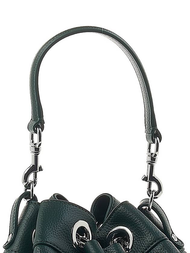 Chrissy Medium Bucket Bag Dark Green - VIVIENNE WESTWOOD - BALAAN 9