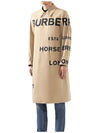 Print Cotton Trench Coat Beige - BURBERRY - BALAAN 4