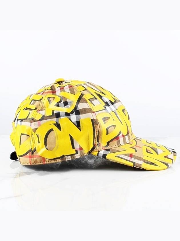 Yellow Graffiti Ball Cap - BURBERRY - BALAAN 6