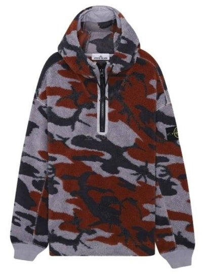 Heritage Camo Fleece Hoodie Camo Red - STONE ISLAND - BALAAN 2