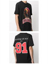 NUS21231 009 Chicago Player Logo Printing Short Sleeve T-Shirt Black Men's T-Shirt TR - IH NOM UH NIT - BALAAN 5