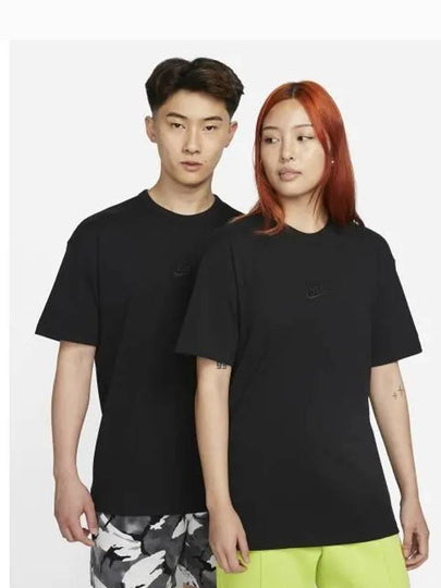 Premium Essentials Short Sleeve T-Shirt Black - NIKE - BALAAN 2