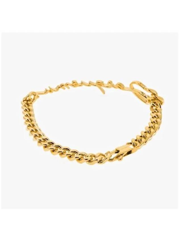 Logo Chain Link Bracelet Gold - JACQUEMUS - BALAAN 4