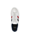 Tricolor Stripe Punching Low Top Sneakers Ivory - MONCLER - BALAAN 6