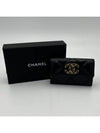 19 Flap Card Holder Lambskin Gold Metal Black AP1790 - CHANEL - BALAAN 1