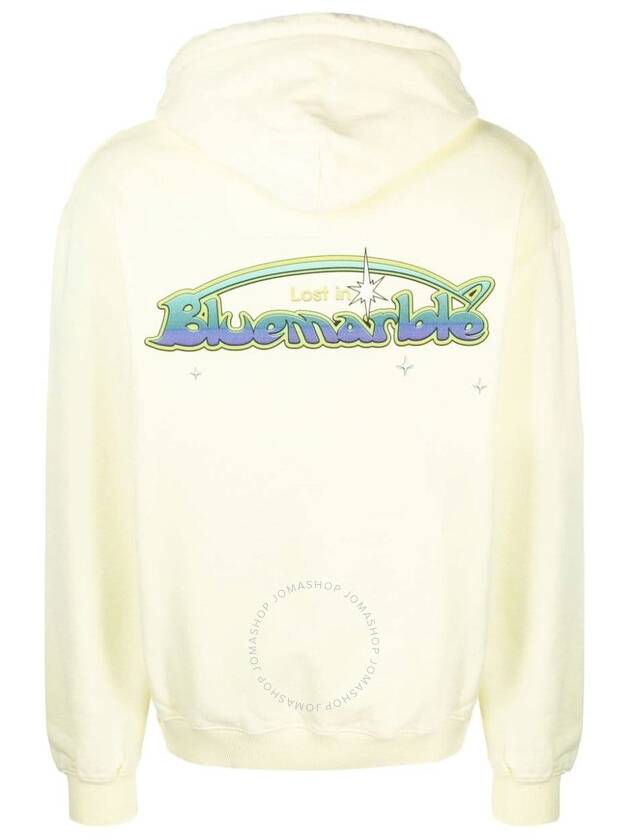 Bluemarble Men's Tender Yellow Logo-Print Cotton Hoodie, Size Small - BLUEMARBLE - BALAAN 2