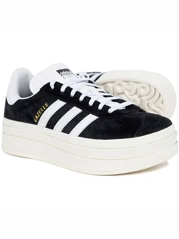 Women's Gazelle Bold Low Top Sneakers Black - ADIDAS - BALAAN 3