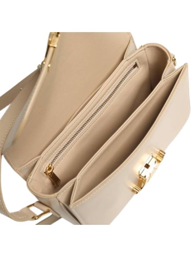 Teen Triomphe Shiny Calfskin Cross Bag Nude Light Beige - CELINE - BALAAN 3