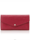 Epi Sarah Wallet Women s Long Fuchsia Red Silver Plate - LOUIS VUITTON - BALAAN 1