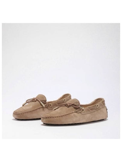 Gommino Suede Driving Shoes Beige - TOD'S - BALAAN 2