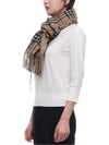 Burberry Check Fringe Edge Scarf - BURBERRY - BALAAN 5