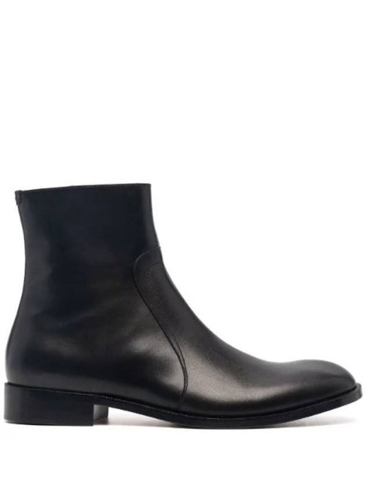 Leather Ankle Boots Black - MAISON MARGIELA - BALAAN 1