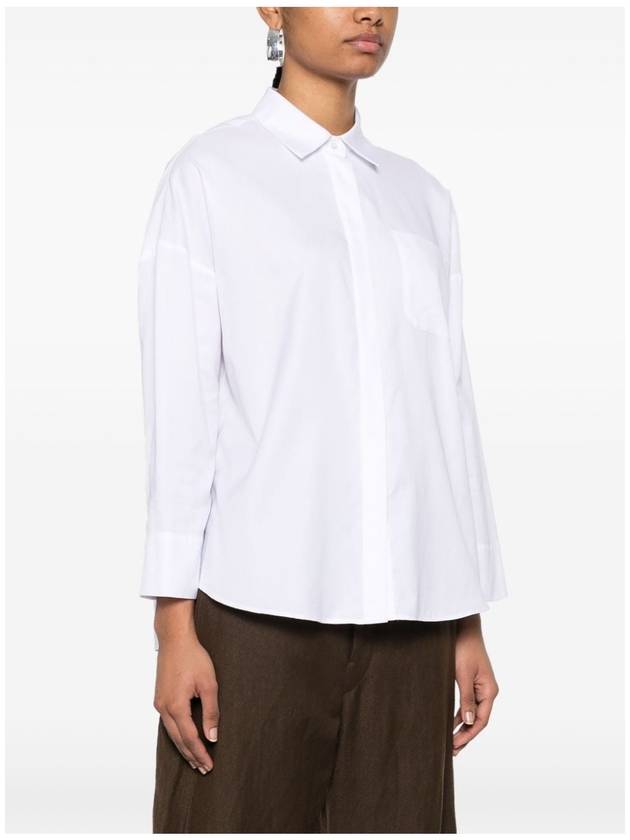 Lodola Cotton Shirt White - S MAX MARA - BALAAN 3