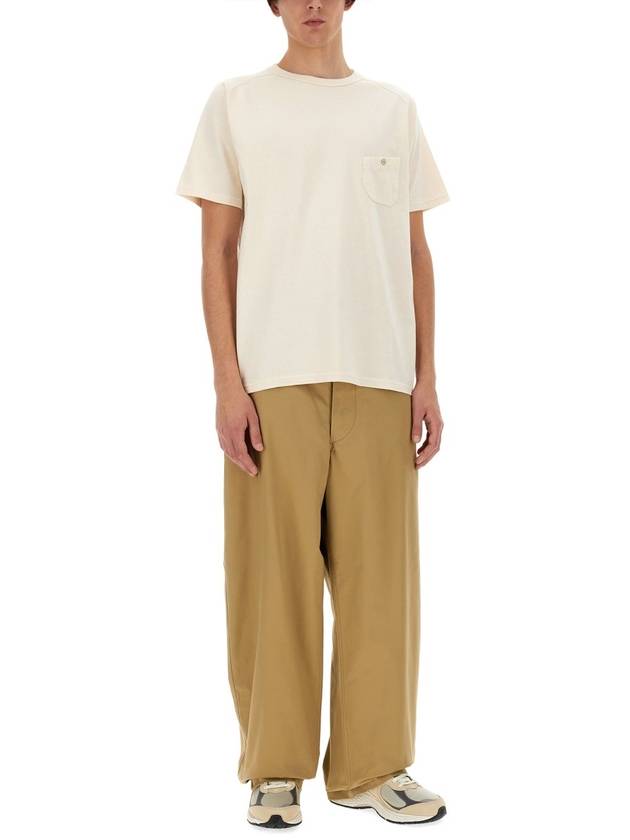 5.6Oz Basic Short Sleeve T-Shirt Ivory - NIGEL CABOURN - BALAAN 3