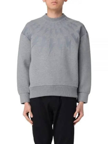 24 Fairisle Thunderbolt Easy Sweatshirt MY72010S Y506 756 - NEIL BARRETT - BALAAN 1