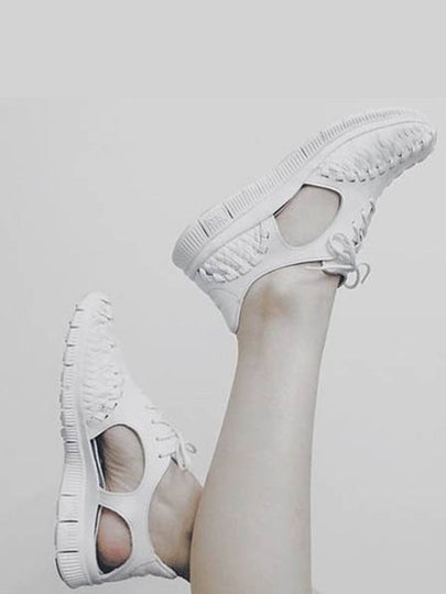 Women's Special Premium Free Neva Low Top Sneakers Triple White - NIKE - BALAAN 2