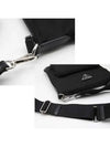 Triangle Logo Nylon Cross Bag Black - PRADA - BALAAN 9