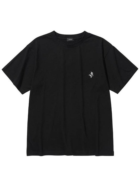 LOGO SS T SHIRT BLACK - LIBERE - BALAAN 1