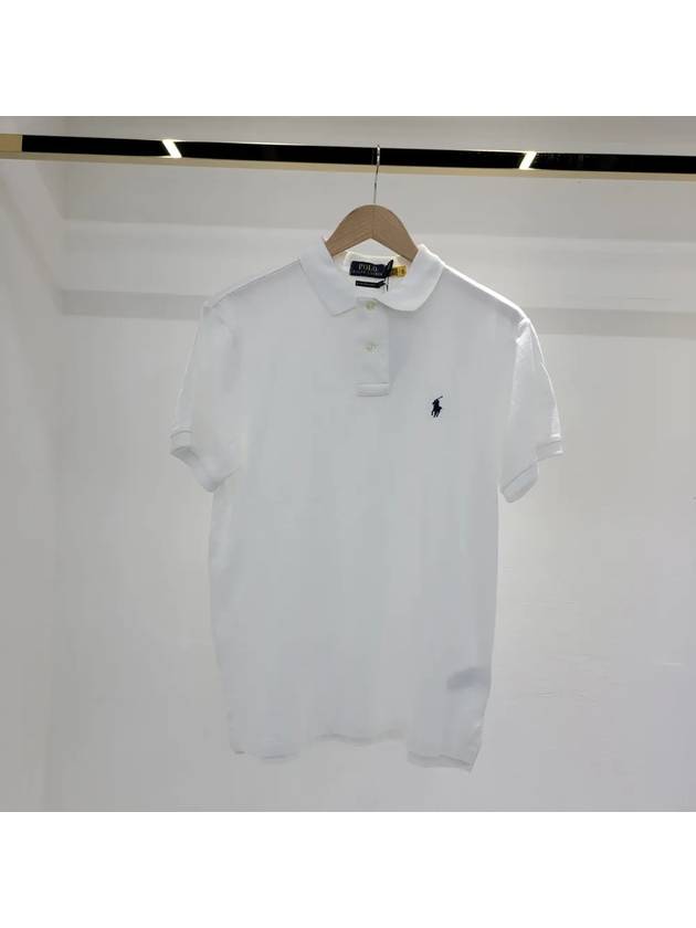 Embroidery Logo Short Sleeve Polo Shirt White - POLO RALPH LAUREN - BALAAN 2