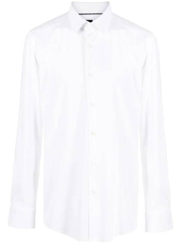 Pointed Collar Long Sleeve Shirt White - HUGO BOSS - BALAAN 1