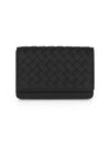 Intrecciato Flap Card Wallet Black - BOTTEGA VENETA - BALAAN 2