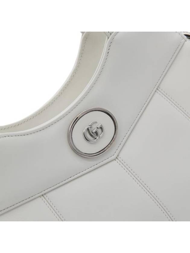 Petite GG Leather Tote Bag White - GUCCI - BALAAN 5