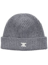 Triomphe Heritage Cashmere Beanie Medium Grey - CELINE - BALAAN 11