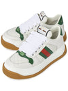 Women's Screener Web Low Top Sneakers White - GUCCI - BALAAN 2