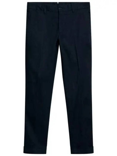 Grant Linen Stretch Straight Pants Navy - J.LINDEBERG - BALAAN 2