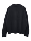 De Coeur Logo Wool Cardigan Black - AMI - BALAAN 4