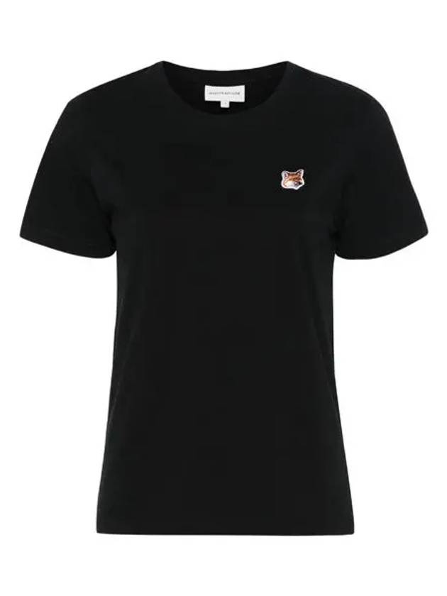 Fox Head Patch Regular Short Sleeve T-Shirt Black - MAISON KITSUNE - BALAAN 2