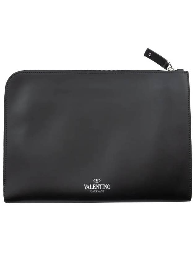 VLTN Logo Clutch Black TY2B0457 - VALENTINO - BALAAN 2