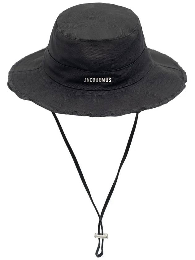 Le Bob Artichaut Bucket Hat Black - JACQUEMUS - BALAAN 3