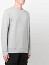 Diagonal Raised Fleece Sweatshirt Grey Melange - CP COMPANY - BALAAN 4