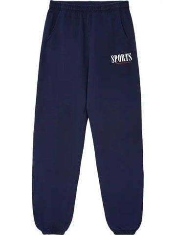 Sports Sweatpant NavyWhite SWAW238NA 31 - SPORTY & RICH - BALAAN 1