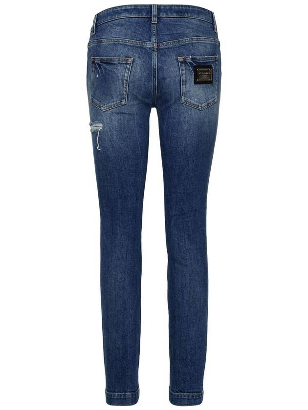 Denim Straight Pants FTAH7D G8KR0S9001 Blue - DOLCE&GABBANA - BALAAN 4