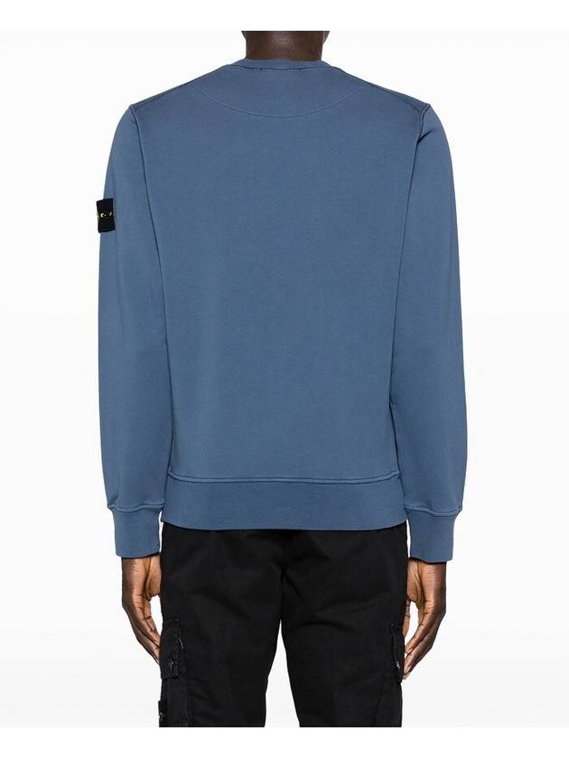 Compass Patch Cotton Sweatshirt Avio Blue - STONE ISLAND - BALAAN 5