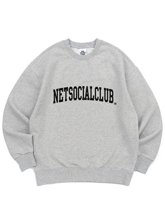 ARCH LOGO SWEATSHIRTS MELANGE - NET SOCIAL CLUB - BALAAN 3