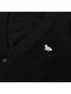 Baby Fox Patch Cosy Cardigan Black - MAISON KITSUNE - BALAAN 5