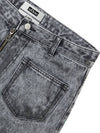 Runway Dirty Washed Carpenter Wide Pants Dusty Black - ULKIN - BALAAN 4