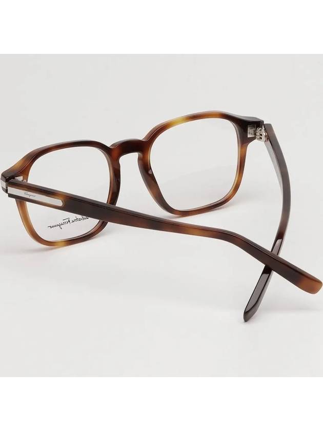 Ferragamo glasses frame SF2878 214 square horn rim Havana - SALVATORE FERRAGAMO - BALAAN 4