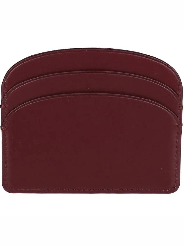 Demi Lune Card Wallet Burgundy - A.P.C. - BALAAN 4