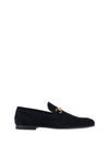 Jordaan Suede Loafers Black - GUCCI - BALAAN 1