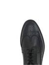 Rubber Sole Longwing Pebble Grain Leather Brogue Loafer Black - THOM BROWNE - BALAAN 5