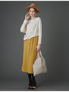 Karina draping knit dress mustard - DE PERI MERA - BALAAN 2