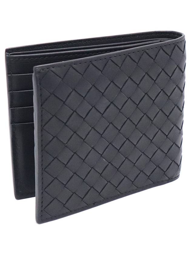 Women s Bottega Veneta 113993 Black Intrecciato VN Folder Half Wallet gt Gangbuk used luxury goods - BOTTEGA VENETA - BALAAN 7