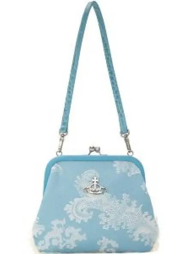 ORB Cotton Shoulder Bag Blue Coral - VIVIENNE WESTWOOD - BALAAN 2